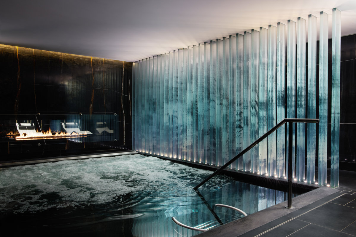 Atmospheric vitality pool at Biome by Corinthia London