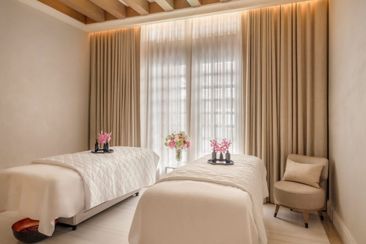 Private treatment room at Raffles Spa Singapore